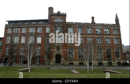 Eine allgemeine Ansicht der Chetham's School of Music in Manchester. Stockfoto