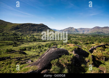 Isoliertes Bauernhaus, Caha Mountains Beara Peninsula, , Irland Stockfoto