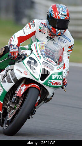 Colin Edwards - Superbike - Brands Hatch Stockfoto