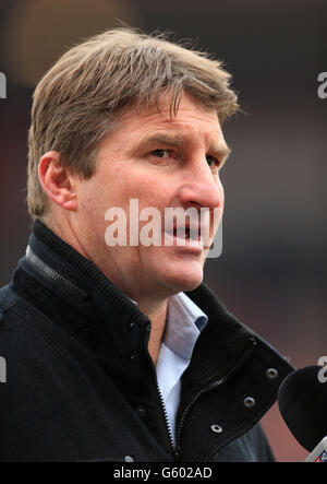 Rugby League - Stobart Super League - Hull Kingston Rovers gegen Warrington Wolves - Craven Park. Tony Smith, Cheftrainer von Warrington Wolves Stockfoto