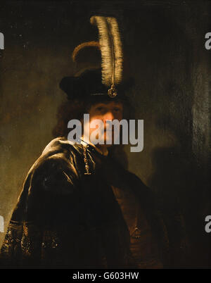 Rembrandt, Selbstbildnis entdeckt Stockfoto