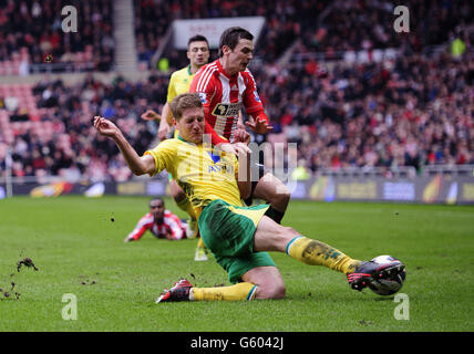 Fußball - Barclays Premier League - Sunderland gegen Norwich City - Stadium of Light Stockfoto