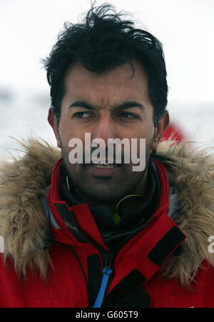 MicIbrar Ali Teammitglied des Walking mit dem verwundeten Training in Island. Stockfoto