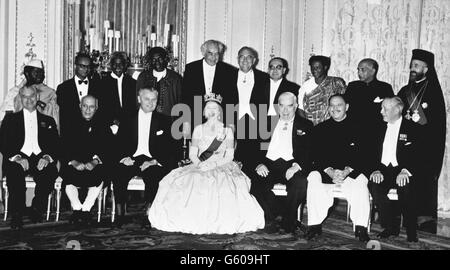 Politik - die Königin und der Commonwealth-Premierminister - Buckingham Palace Stockfoto