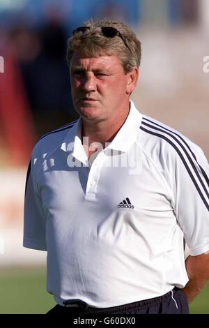 Steve Bruce Birmingham City. Steve Bruce, Manager des Fußballclubs Birmingham City. Stockfoto