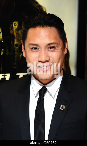 Jon M.Chu kommt zur britischen Premiere von GI Joe: Retaliation im Empire Cinema in London. Stockfoto