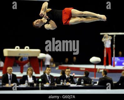 Southports Daniel Purvis tritt bei den British Championships in der Echo Arena in Liverpool im mag Senior an. Stockfoto