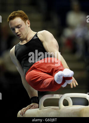 Southports Daniel Purvis tritt bei den British Championships in der Echo Arena in Liverpool im mag Senior an. Stockfoto