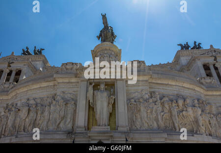 Victor Emmanuel Denkmal, Rom, Italien Stockfoto