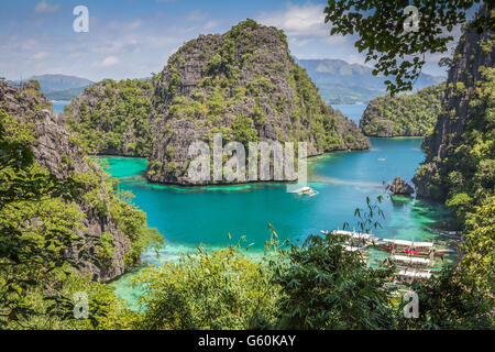 Blaue Lagune in Palawan Philippinen Stockfoto