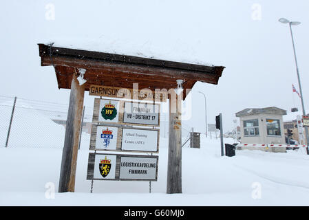 Royal Marines Commando Reservisten Ausbildung in Norwegen Stockfoto