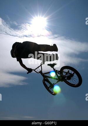 BMX - Sprite städtischen Spiele 2002 Stockfoto