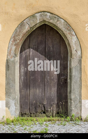 Gotische Dorfkirche in Lazany Lasaan architektonische details untere Schlesien Polen Stockfoto