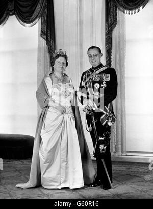 Niederländische Royalty - Jubiläum Porträt - Königin Juliana der Niederlande und Prinz Bernhard Stockfoto