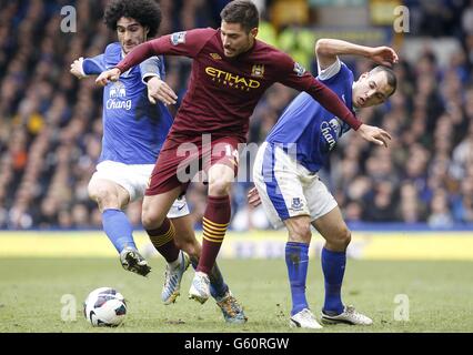 Fußball - Barclays Premier League - Everton gegen Manchester City - Goodison Park Stockfoto