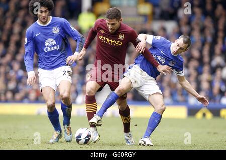 Fußball - Barclays Premier League - Everton gegen Manchester City - Goodison Park Stockfoto