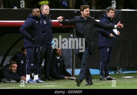 Fußball - UEFA Europa League - 16. Runde - zweites Bein - Inter Mailand / Tottenham Hotspur - Stadio Giuseppe Meazza. Andre Villas-Boas, Manager von Tottenham Hotspur Stockfoto