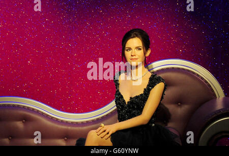 Emma Watson-Figur bei Madame Tussauds Stockfoto