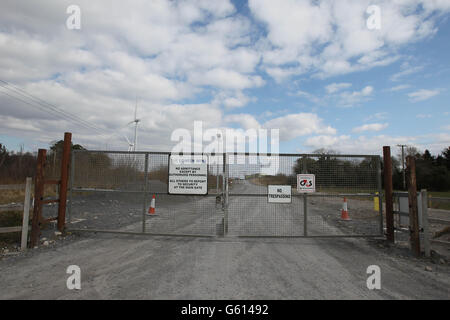 Lisheen Mine in Co Tipperary, wo gestern ein Mann bei einem Steinschlag getötet wurde. Stockfoto