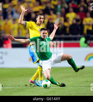 Fußball - FIFA WM 2014-Qualifikation - Gruppe C - Schweden / Republik Irland - Friends Arena Stockfoto