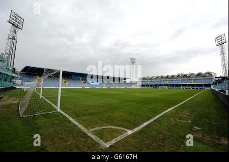 Fußball - 2014 World Cup Qualifier - Gruppe H - Montenegro V England - England Training - City-Stadion Stockfoto