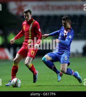 Fußball - 2014 World Cup Qualifier - Gruppe A - Wales V Kroatien - Liberty Stadium Stockfoto