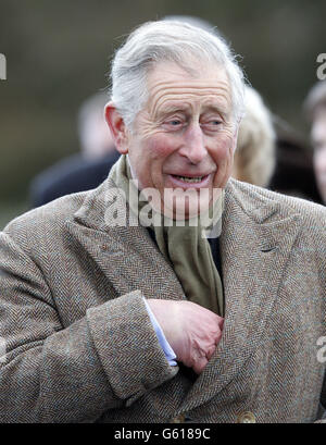 Prince Charles besucht Cumbria Stockfoto