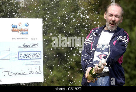 Ian White - Internet-Lotto-Gewinner Stockfoto