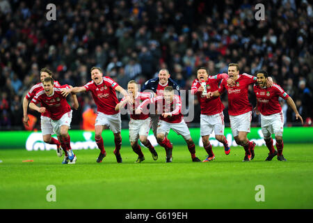 Fußball - die FA Carlsberg Trophy - Finale - Grimsby Town V Wrexham - Wembley-Stadion Stockfoto