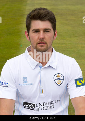 Cricket - Derbyshire CCC 2013 Photocall - County Ground. Dan Redfern, Derbyshire Stockfoto