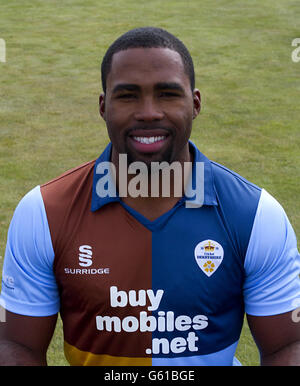 Cricket - Derbyshire CCC 2013 Photocall - County Ground. Chesney Hughes, Derbyshire Stockfoto