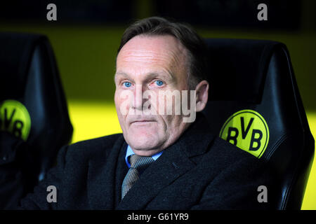 Fußball - UEFA Champions League - Viertelfinale - zweite Etappe - Borussia Dortmund gegen Malaga CF - Westfalenstadion. Hans-Joachim Watzke, Borussia Dortmund. Stockfoto