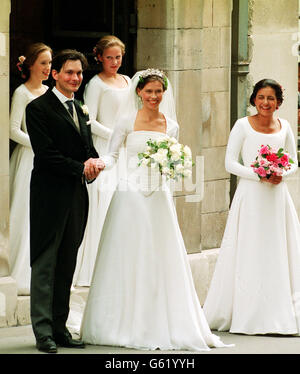 Royalty - Lady Sarah Armstrong-Jones und Daniel Chatto Hochzeit - St. Stephen Walbrook Kirche Stockfoto