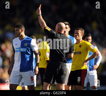 Fußball - Npower Football League Championship - Watford V Blackburn Rovers - Vicarage Road Stockfoto