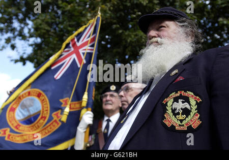 Veteranen-nuklearen Renten-protest Stockfoto