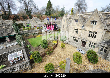 Bourton-on-the-Water Modelldorf Stockfoto