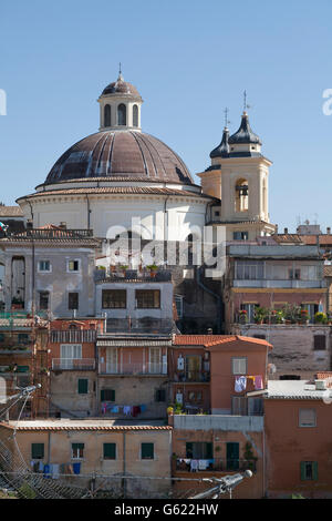 Santa Maria Assunta in Cielo Kirche, Ariccia, Lazio, Italien, Europa Stockfoto