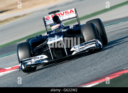 Testfahrer Valtteri Bottas, FIN, Williams-Renault FW34, während der Formel-1-Test-Sitzungen, 21-24/2/2012, am Circuit de Stockfoto