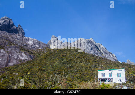 Laban Rata Hütte im Mount Kinabalu Sabah Malaysia Stockfoto