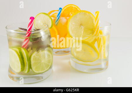 Lime Obst alkoholfreie Cocktails für einen Sommer-Erfrischung Stockfoto