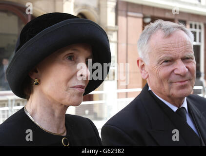 Baroness Thatcher Beerdigung Stockfoto