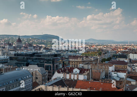 Schönes Panorama von Budapest in Ungarn Stockfoto