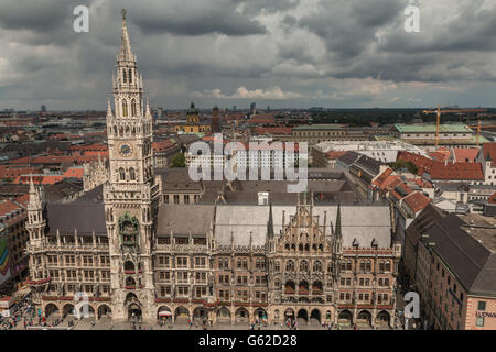 Altes Rathaus von München in Deutschland Stockfoto