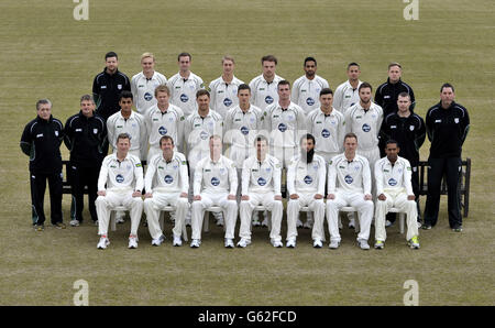 Worcestershire posieren für ein Teamfoto während der Fotoaufnahme in New Road, Worcester. Stockfoto