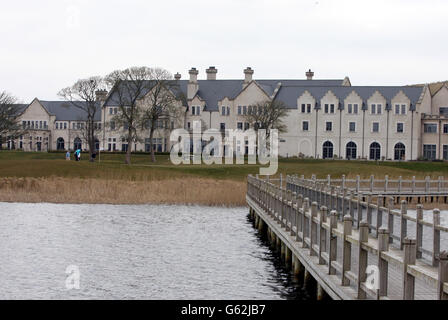 Lough Erne Hotel und Golf Resort, in Co Fermanagh, wo der G8 Gipfel im Juni 2013 stattfinden wird. Stockfoto