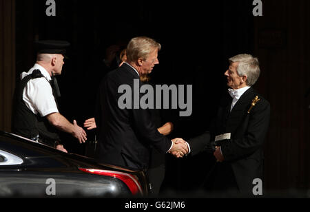 Baroness Thatcher Beerdigung Stockfoto