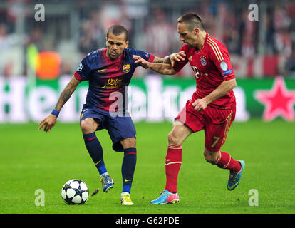 Fußball - UEFA Champions League - Semi Final - Hinspiel - FC Bayern München V Barcelona - Allianz Arena Stockfoto