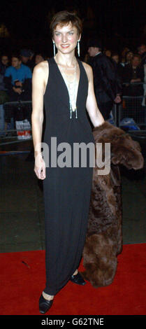 Newsreader Fiona Bruce bei den National Television Awards in der Royal Albert Hall in London. Stockfoto