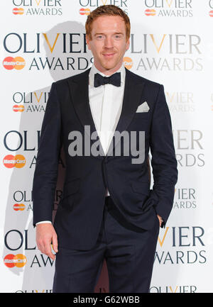 Damian Lewis im Presseraum bei den Olivier Awards 2013, im Royal Opera House, in Covent Garden, im Zentrum von London. Stockfoto