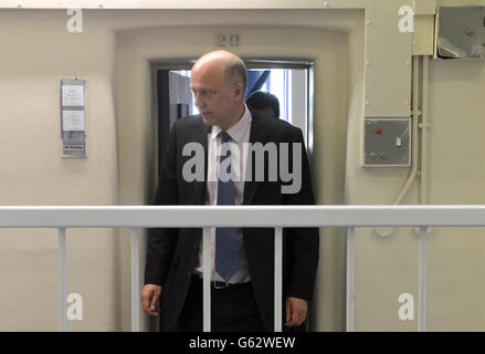 Minister-Besuch in Pentonville prison Stockfoto